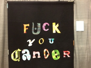 Cancer Sucks by Austin Modern Quilt Guild for Cindy Crowell